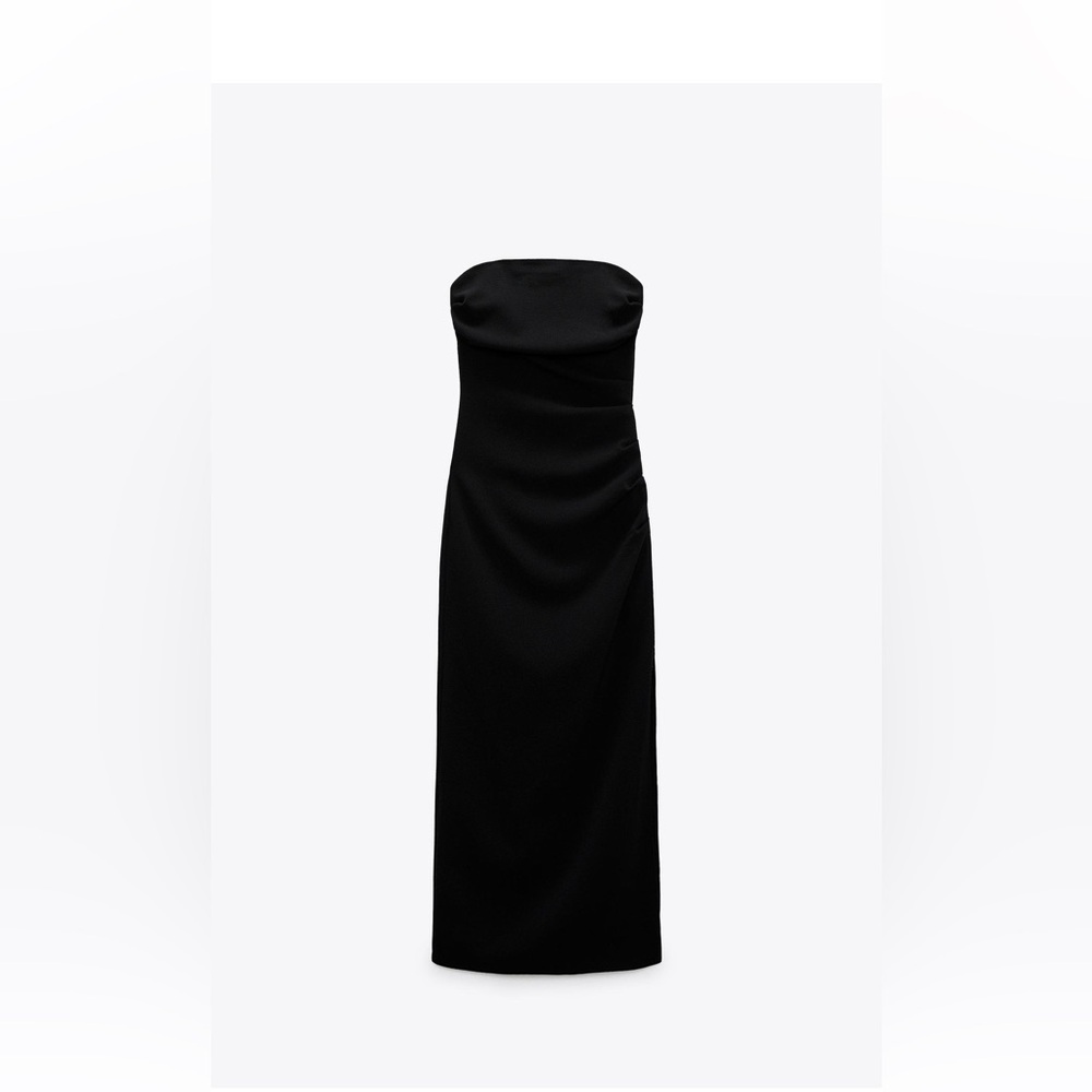 Zara Classic Black Strapless Dress